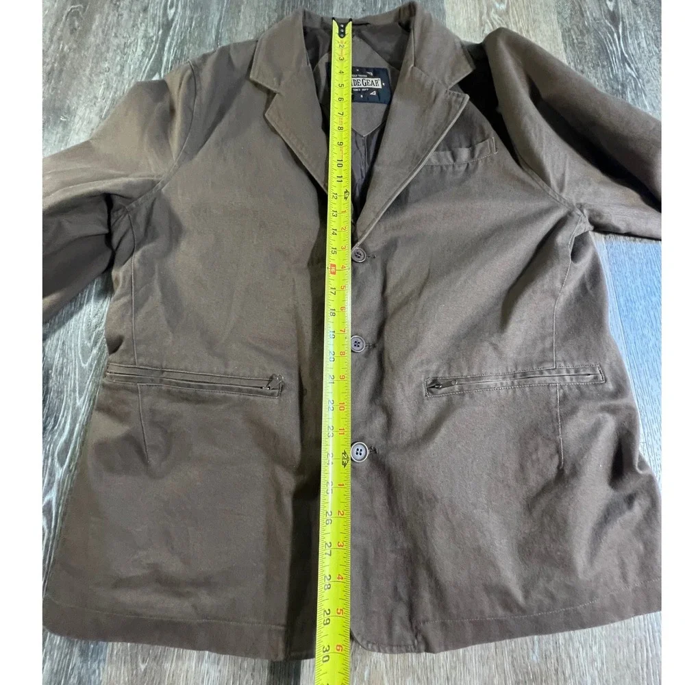 Guide Gear Field Jacket Mens L Brown Canvas 3-Button Workwear Blazer 5016